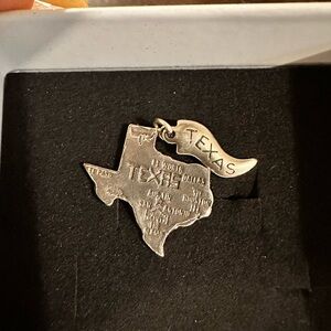 Sterling Silver Texas State Charm Pendant